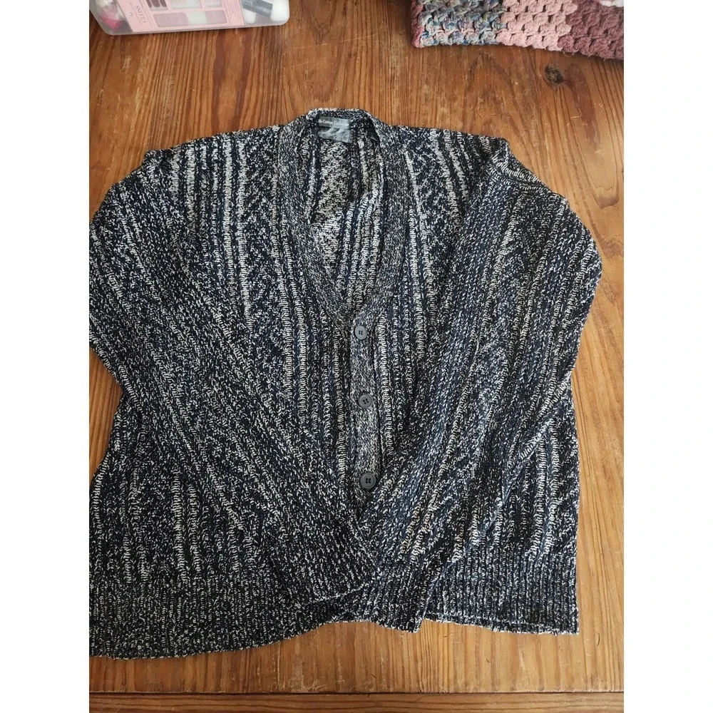 VTG Lord & Taylor Kensington Silk Cotton VNeck Cardigan Mr. Rogers L Grandpa Dad
